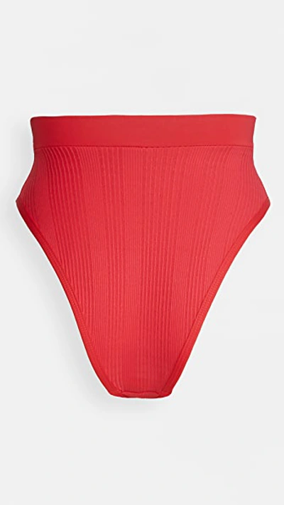 Shop L*space Frenchi Bikini Bottoms Lipstick Red