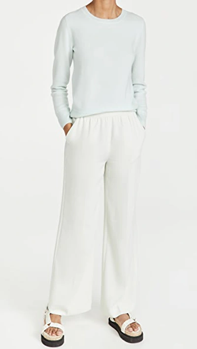 Shop Naadam Crew Cashmere Pullover In Pale Blue