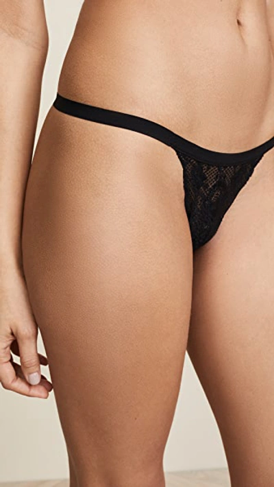 Shop Cosabella Never Say Never Thong 3 Pack In Black/blush/white