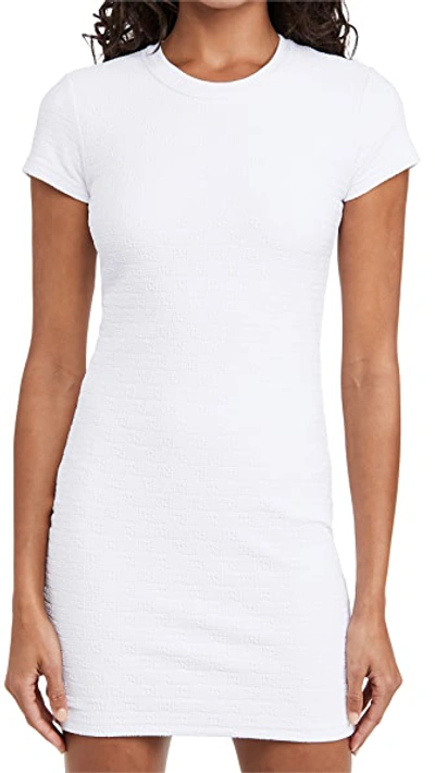 Shop Alexander Wang T Logo Jacquard Crew Neck Dress