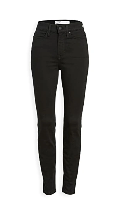 Shop Ayr Hi-rise Skinny Jeans In Jet Black