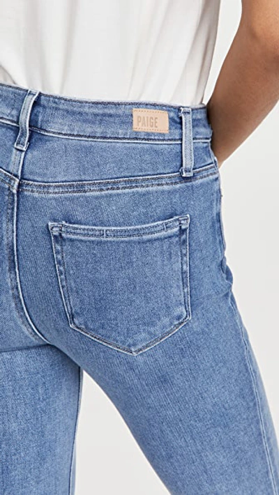 Paige Cindy Jeans With Raw Hem In Music Distressed