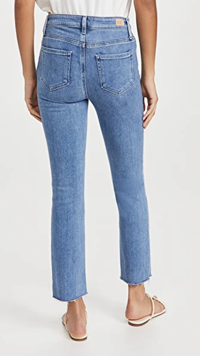 Paige Cindy Jeans With Raw Hem In Music Distressed