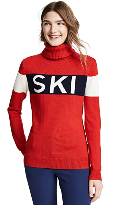 Shop Perfect Moment Ski Sweater Ii Red