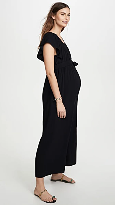 Shop Ingrid & Isabel Wide Leg Maternity Jumpsuit In Black