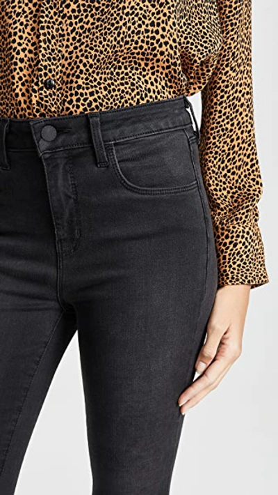 L Agence Margot Cropped High-rise Skinny Jeans In Graphite