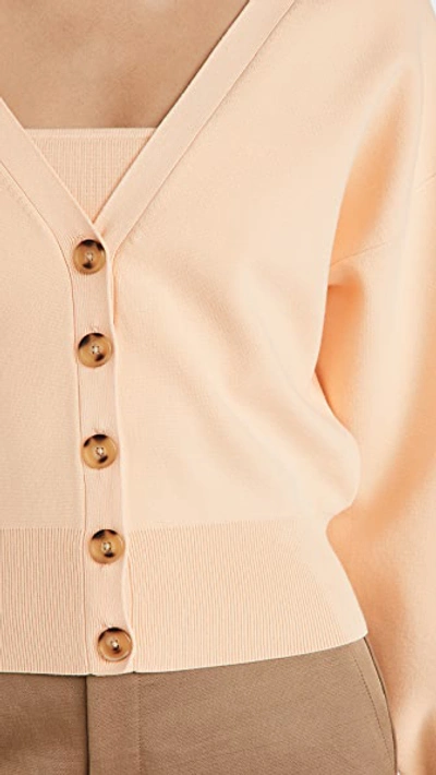 Shop A.l.c Peters Ii Cardigan In Apricot