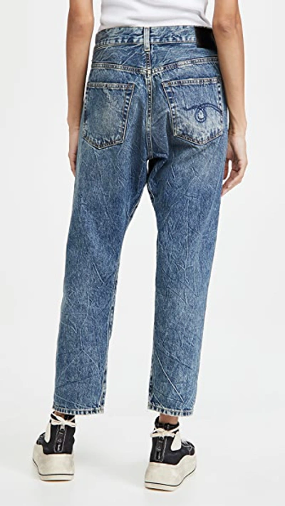 R13 Crossover Straight Leg Jeans In Kelly