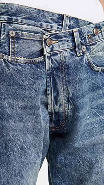 R13 Crossover Straight Leg Jeans In Kelly