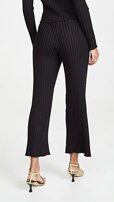 Simon Miller Black Rib Cyrene Lounge Pants In Black