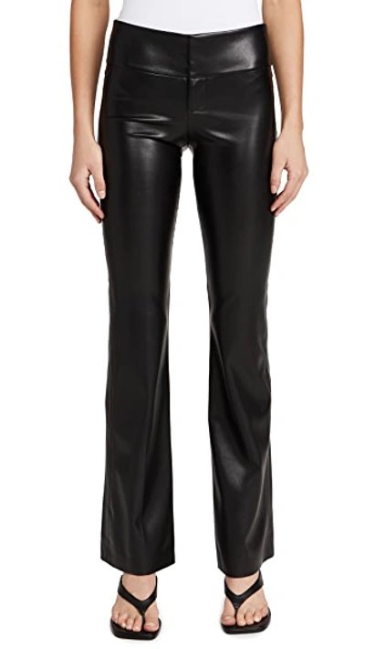 Shop Alice And Olivia Olivia Vegan Leather Pants Black