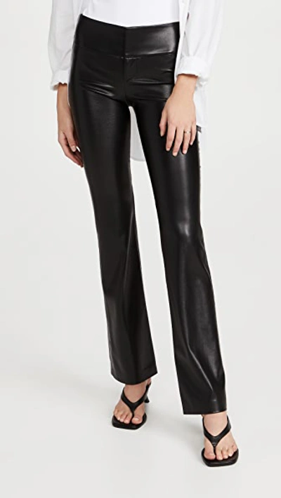 Shop Alice And Olivia Olivia Vegan Leather Pants Black