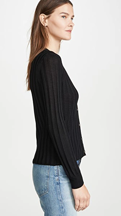 Shop Nili Lotan Brenna Cardigan In Black