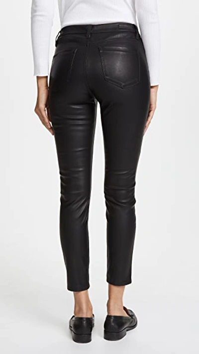 Blank Denim The Principle Mid Rise Vegan Leather Skinny Pants In Daddy Soda