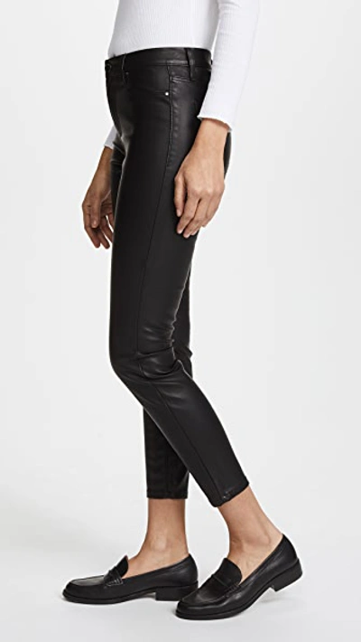 Blank Denim The Principle Mid Rise Vegan Leather Skinny Pants In Daddy Soda
