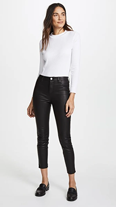 Blank Denim The Principle Mid Rise Vegan Leather Skinny Pants In Daddy Soda