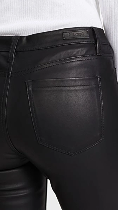 Blank Denim The Principle Mid Rise Vegan Leather Skinny Pants In Daddy Soda