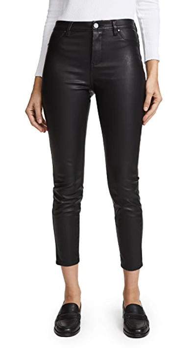 Blank Denim The Principle Mid Rise Vegan Leather Skinny Pants In Daddy Soda