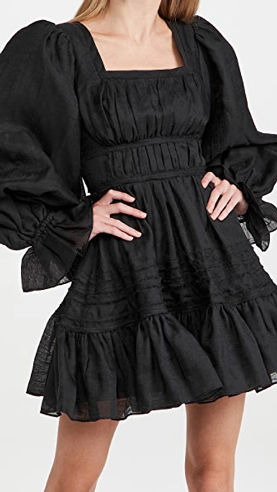Aje Impression Dress In Black