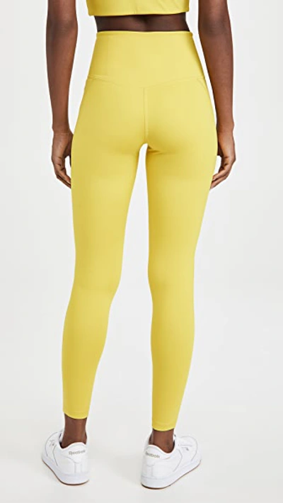 Shop Girlfriend Collective High Rise Compressive Leggings In Chartreuse