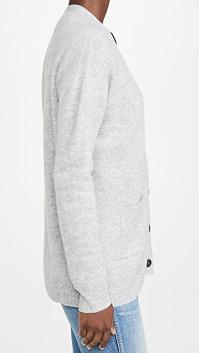 Shop Naadam Drop Shoulder Cashmere Cardigan In Cement