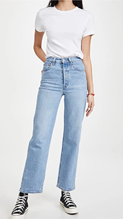 Levi's Ribcage Straight Ankle Jeans In Tango Gossip | ModeSens