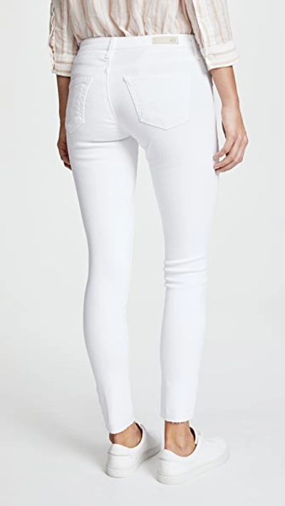 Shop Ag Legging Ankle Jeans White