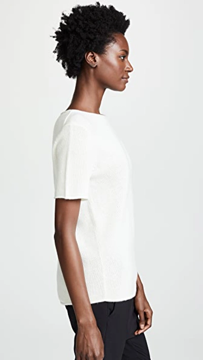Shop Theory Cashmere Tolleree Sweater In Ivory