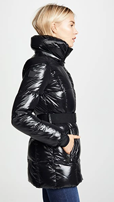 Shop Sam Soho Long Down Jacket Jet