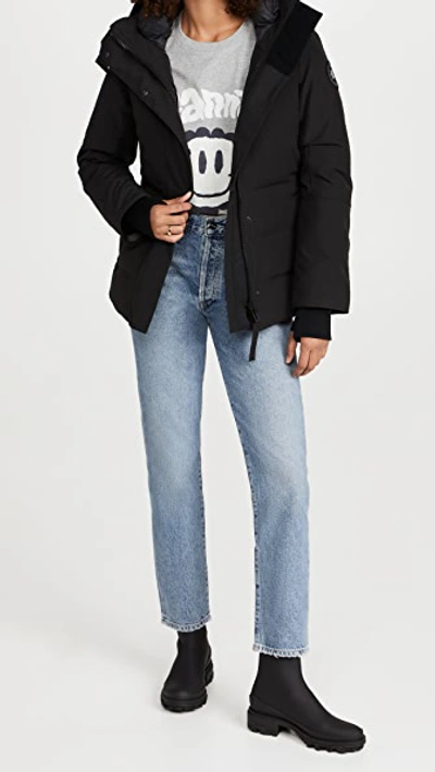 Shop Canada Goose Lyndale Parka Black - Noir