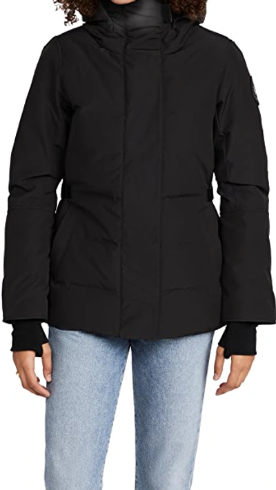 Shop Canada Goose Lyndale Parka Black - Noir