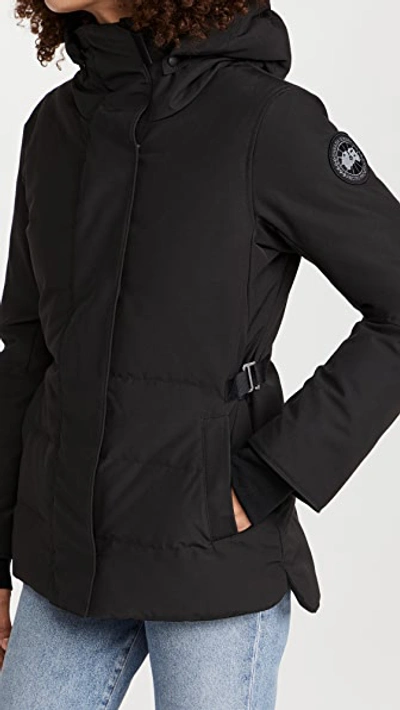 Shop Canada Goose Lyndale Parka Black - Noir