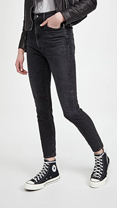 Pinch Waist Ultra High Rise Skinny Jeans