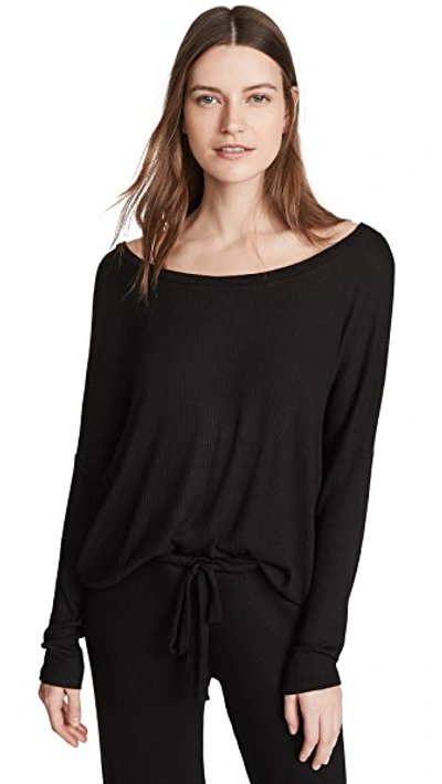 Shop Eberjey Elon Ballet Top In Black