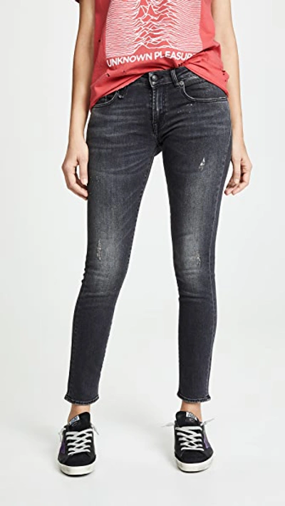 Shop R13 The Kate Skinny Jeans In Orion Black