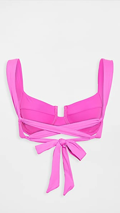 Shop L*space Camellia Bikini Top Bright Fuchsia