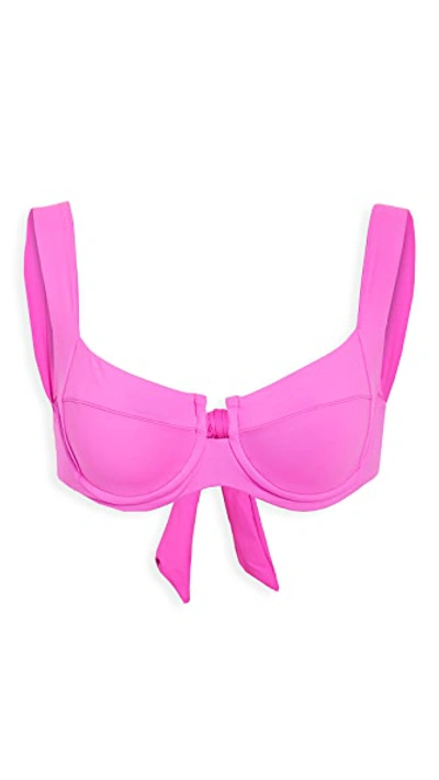 Shop L*space Camellia Bikini Top Bright Fuchsia