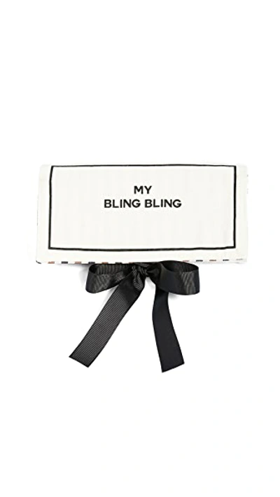 Shop Bag-all My Bling Bling Jewelry Roll In Natural/black