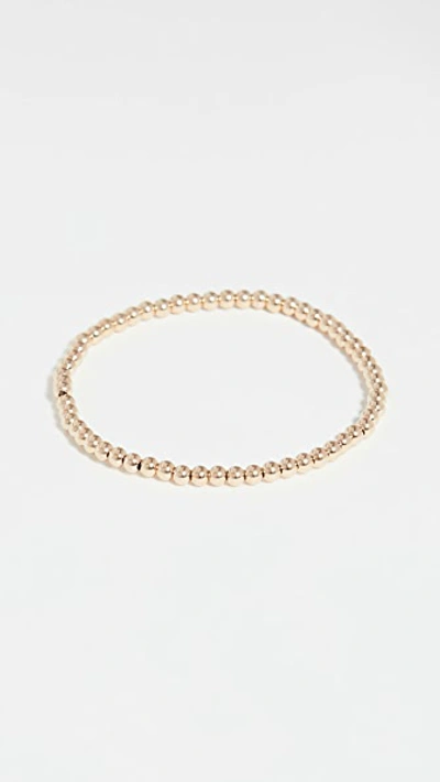 Shop Alexa Leigh 3mm Gold Bracelet In Yellow Gold