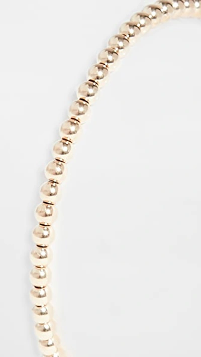 Shop Alexa Leigh 3mm Gold Bracelet In Yellow Gold