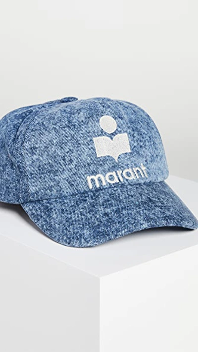 Shop Isabel Marant Tyron Baseball Cap In Blue