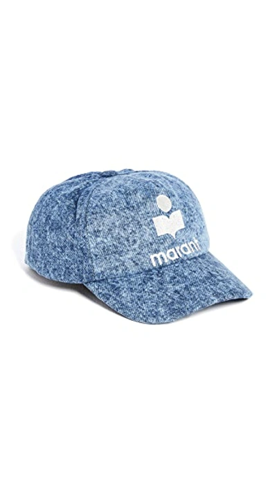 Shop Isabel Marant Tyron Baseball Cap In Blue