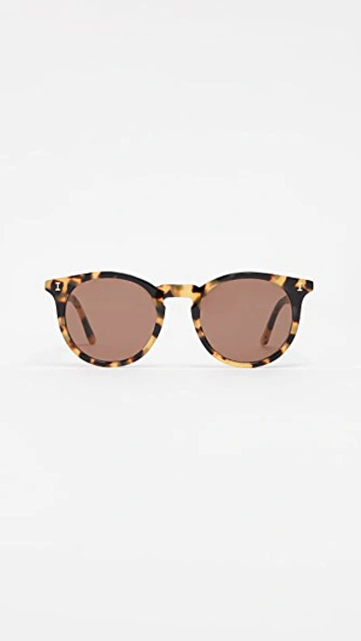 Shop Illesteva Sterling Sunglasses In Tortoise With Brown