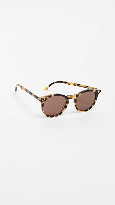Shop Illesteva Sterling Sunglasses In Tortoise With Brown