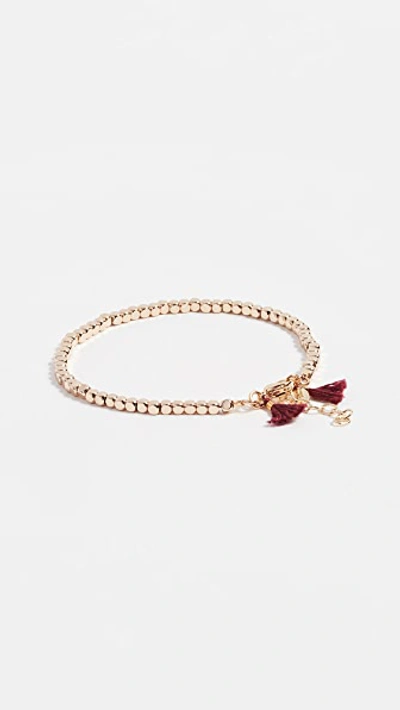 Shop Shashi Nugget Clasp Bracelet In Yellow Gold