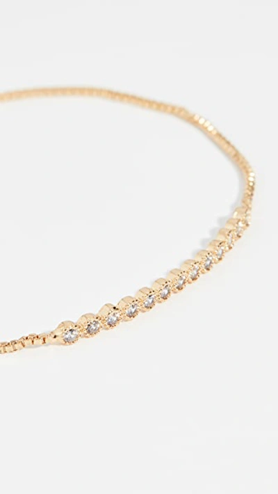 Shop Jules Smith Daisy Chain Bracelet In Gold