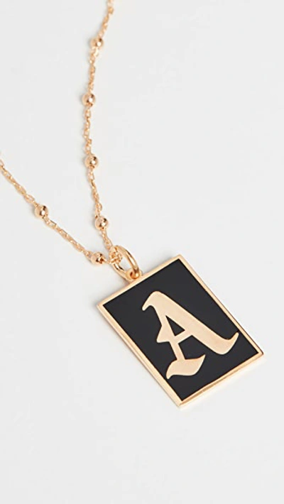 Shop Maison Irem Gothic Initial Necklace In A