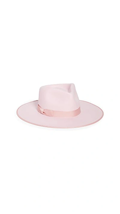 Shop Lack Of Color Stardust Rancher Hat In Dusty Pink