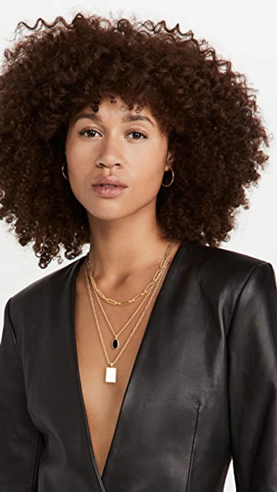 Shop Madewell Black Onyx Layer Necklace Pack In Black Onyx Multi