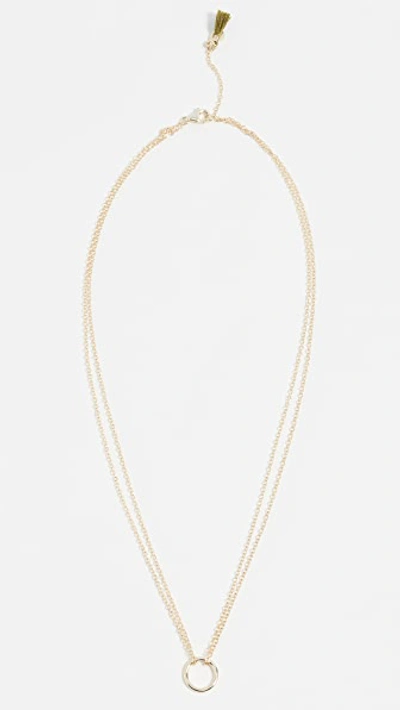 Shop Shashi Circle Necklace In Gold